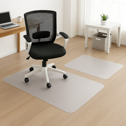 Office Chair Floor Mat Protector- Gripper (Carpet) & Flat (Hard Floor)-NEW