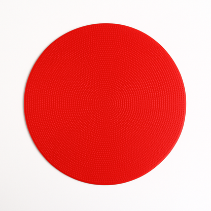 Flat Rubber Agility Marker Cones – 10 Pack Red-NEW