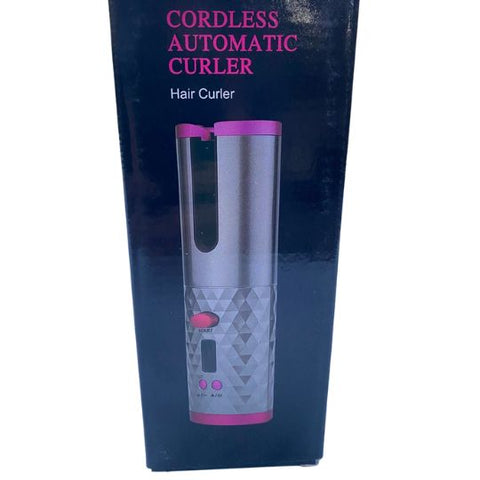 LCD Cordless Auto Rotating Hair Curler Hair Waver Curling Iron Wireless Ceramic