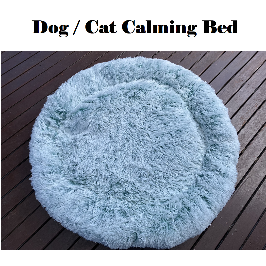 Pet Calming Plush Bed for Cats & Dogs | Snuggle Donut Bed 110×27 CM-NEW