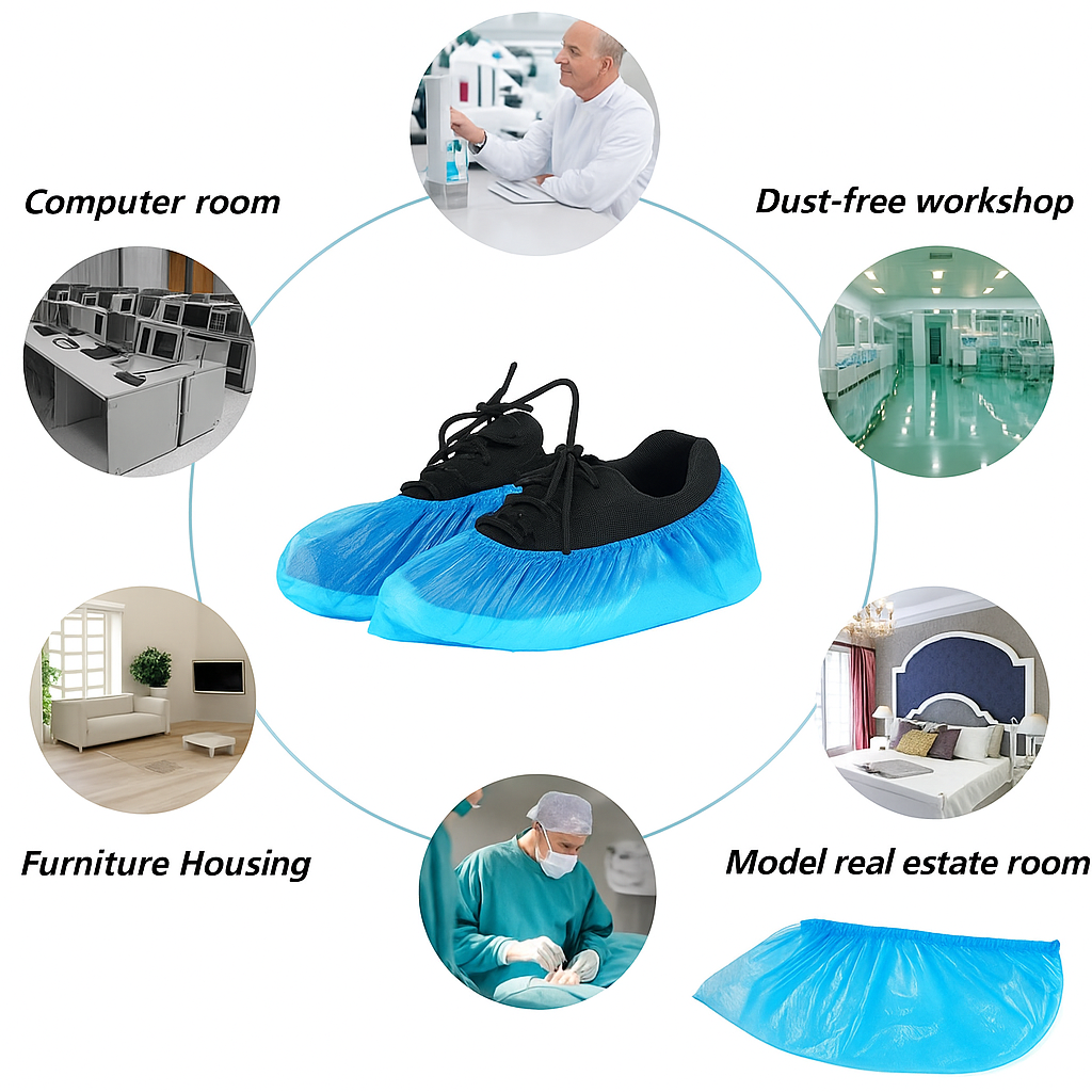 100/300PCS Waterproof Plastic Shoe Covers Rain Outdoor Room Disposable Overshoes -NEW