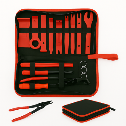 45PCS Car Trim Removal Tool Kit – Auto Interior Pry Bar, Dash, Door Panel Set -New