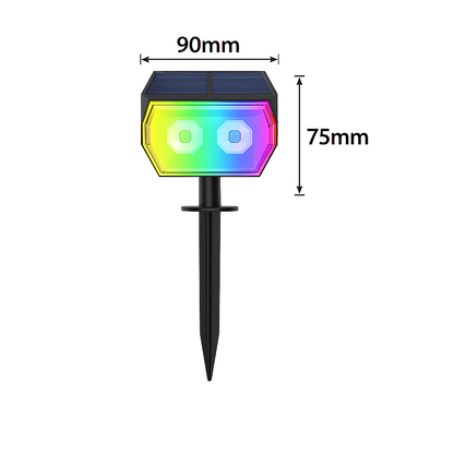 Solar Color Changing Lights Outdoor Waterproof RGB Spot Lamps-NEW