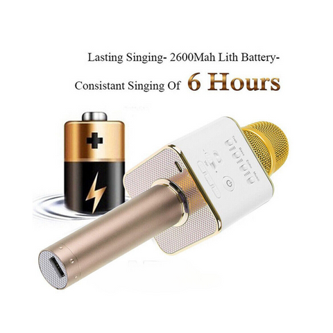 2In1 Wireless bluetooth Karaoke Microphone Speaker Handheld Mic USB Player AU