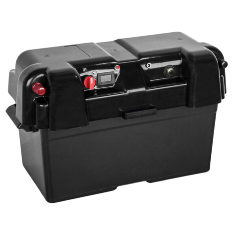 Battery Battery Box AGM Deep Cycle 130AH Dual System 12V 100AH USB Ports Large MarineBox AGM Deep Cycle 130AH Dual System 12V 100AH USB Ports Large Marine