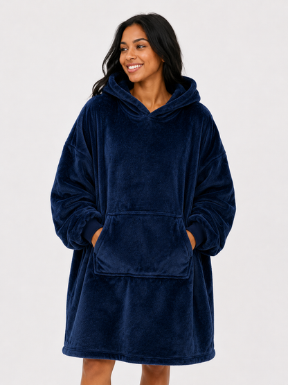 Adult Blanket Hoodie– Convertible Plush Hoodie Blanket New