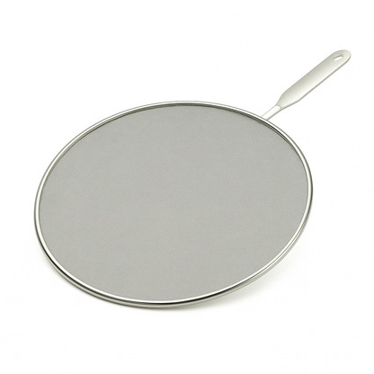 Stainless Steel Splatter Screen – 32cm Anti-Splash Frying Pan Cover NEW