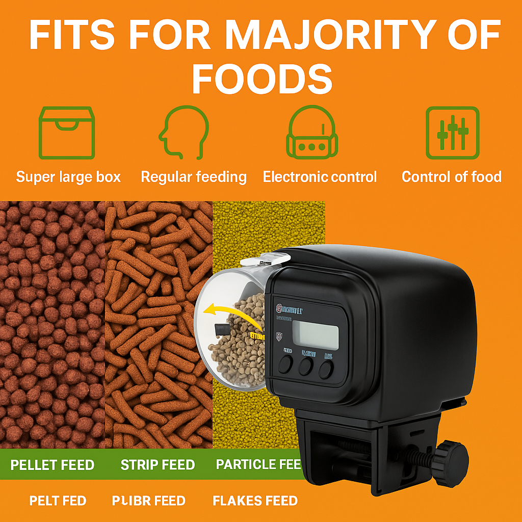 Automatic Fish Food Feeder – Digital LCD Timer for Aquarium & Pond-NEW