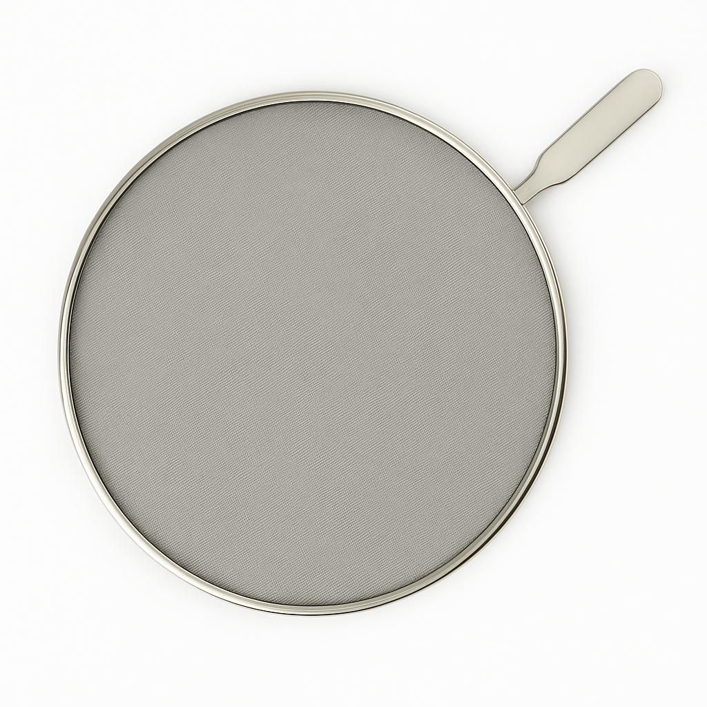 Stainless Steel Splatter Screen – 32cm Anti-Splash Frying Pan Cover NEW