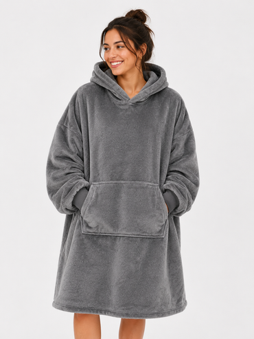 Adult Blanket Hoodie– Convertible Plush Hoodie Blanket New