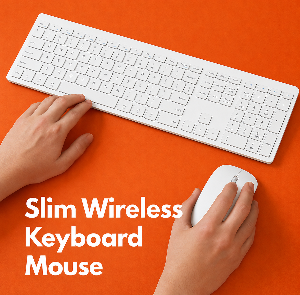 Slim Wireless Keyboard & Mouse Combo New