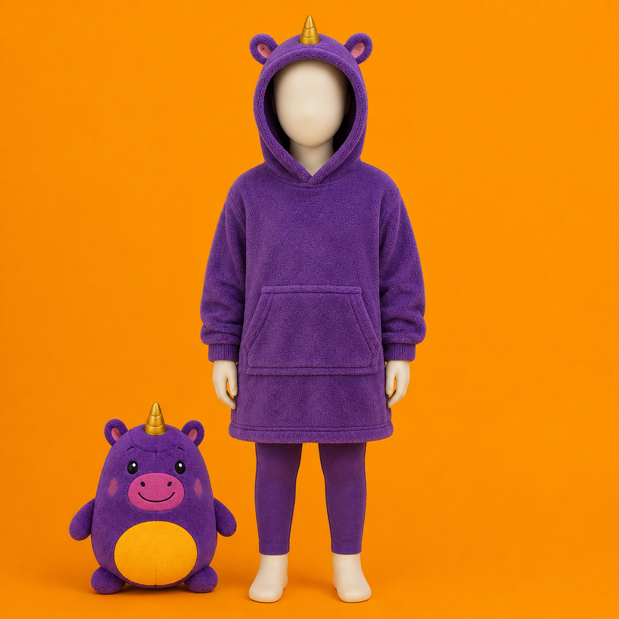 Kids Blanket Hoodie– Convertible Plush Hoodie Blanket-NEW