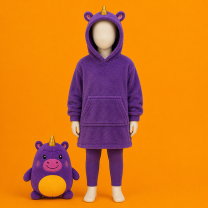 Kids Blanket Hoodie– Convertible Plush Hoodie Blanket-NEW