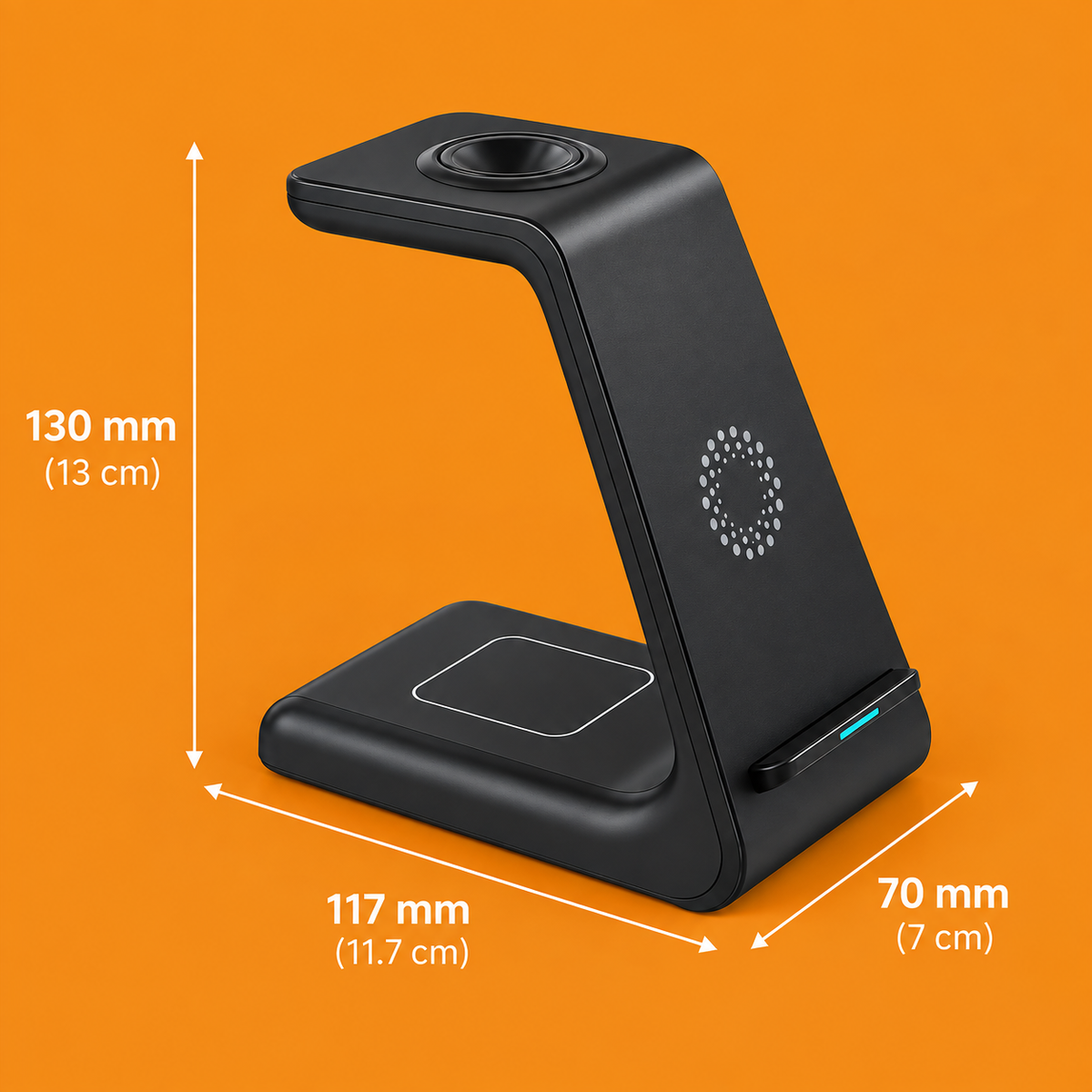 3-in-1 Wireless Charging Station for iPhone, Apple Watch & AirPods