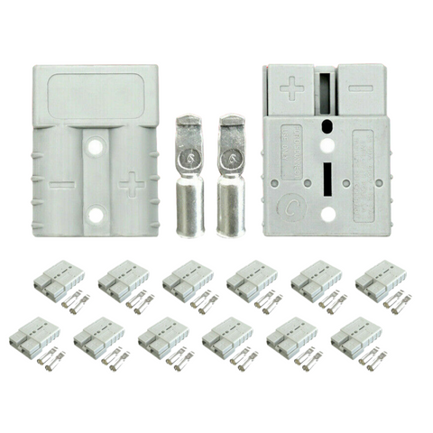 10Pcs Anderson Style Plug Connectors 50 AMP 12-24V 6AWG DC Power Tool AUS