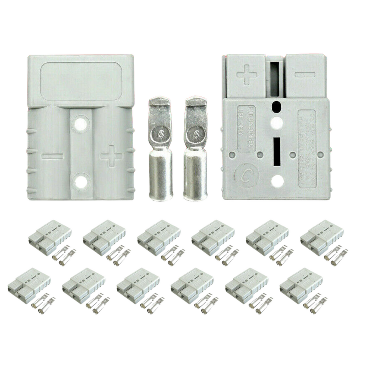 10x Anderson Style Plug Connectors 50 AMP 12-24V 6AWG DC Power Tool