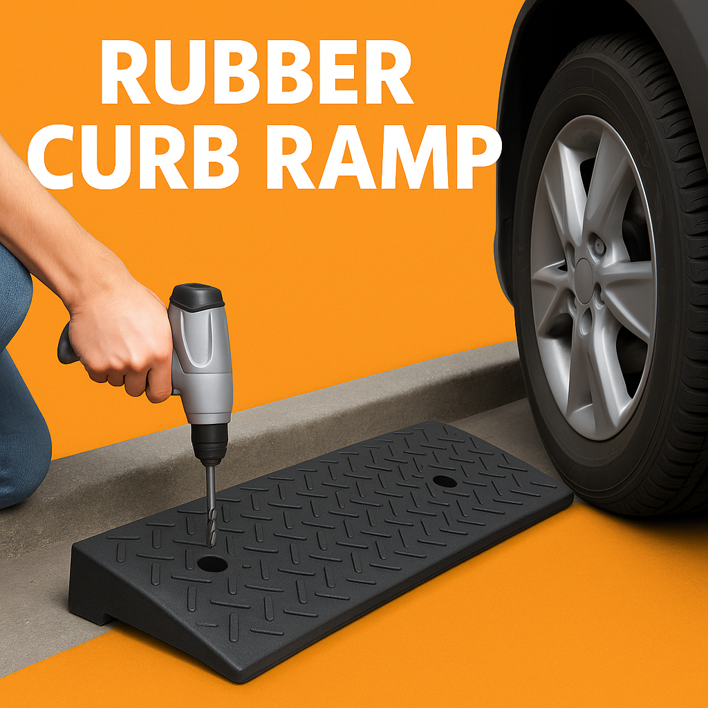 Rubber Curb Ramp-New