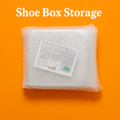 Clear Stackable Shoe Box Organizer – Foldable Acrylic Storage Case-NEW