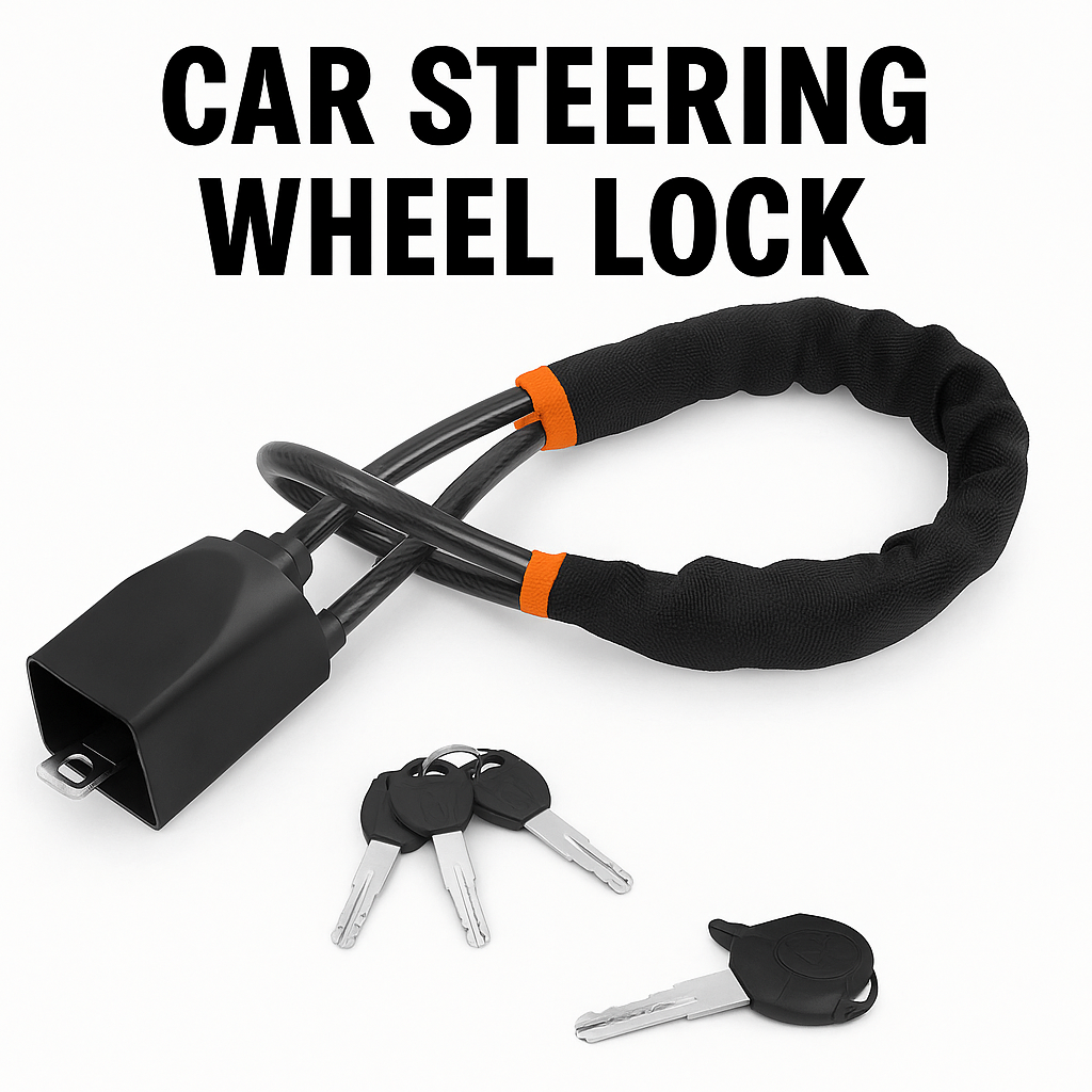 Car Steering Wheel Lock Universal Seat Belt Anti-Theft Lock-NEW