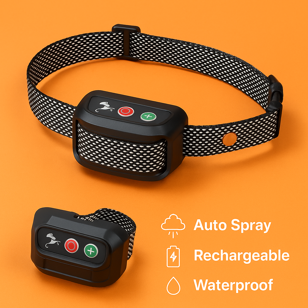 Anti Bark Dog Citronella Spray Collar Rechargeable-NEW