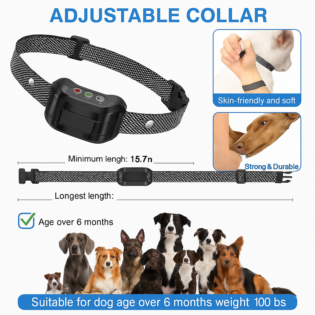 Anti Bark Dog Citronella Spray Collar Rechargeable-NEW