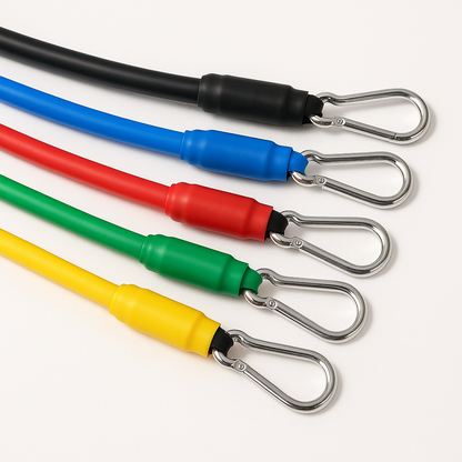 11Pcs 150LBS Resistance Exercise Bands with Yoga Strap-NEW