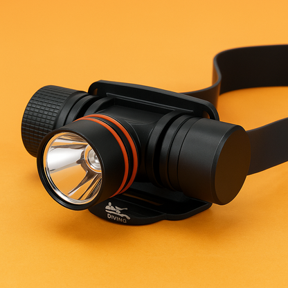 Rechargeable LED Diving Headlamp 1200LM Waterproof Torch-NEW