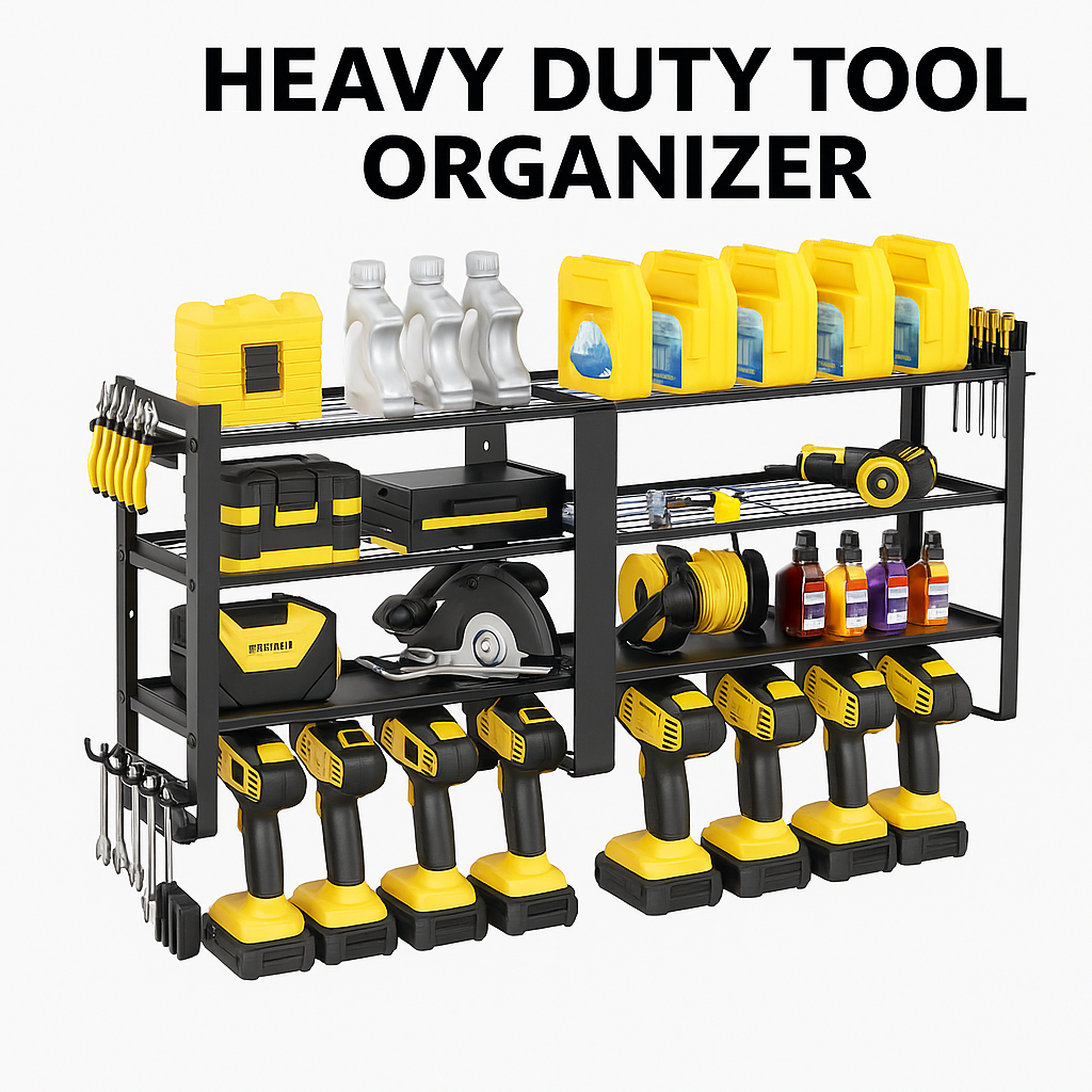 Heavy Duty Tool Organizer Wall Shelf New