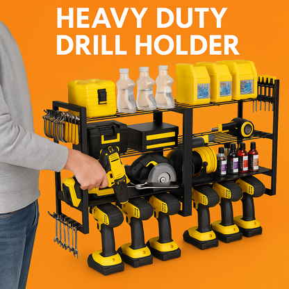Heavy Duty Tool Organizer Wall Shelf New