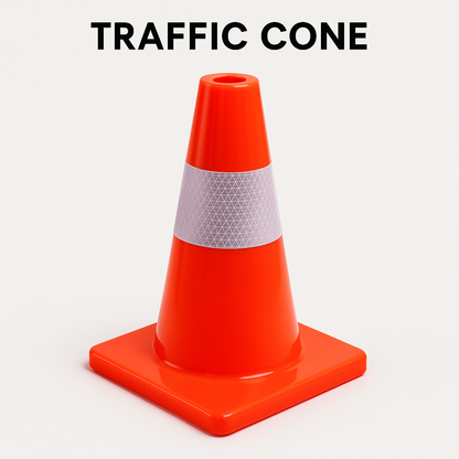 5pcs 45cm Reflective Traffic Safety Cones-NEW