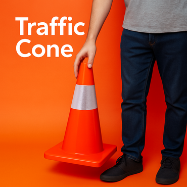 5pcs 45cm Reflective Traffic Safety Cones-NEW