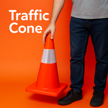5pcs 45cm Reflective Traffic Safety Cones-NEW