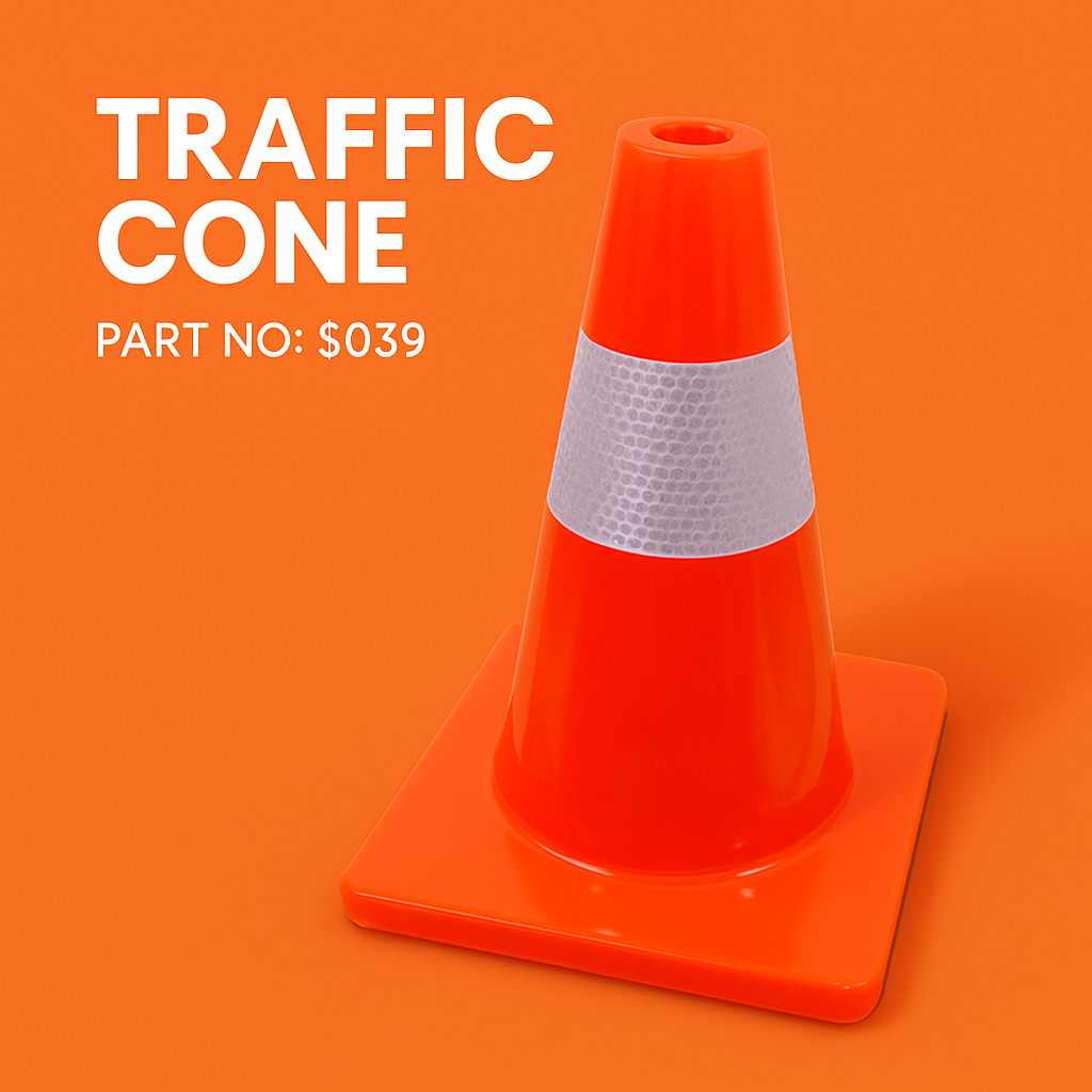 5pcs 45cm Reflective Traffic Safety Cones-NEW