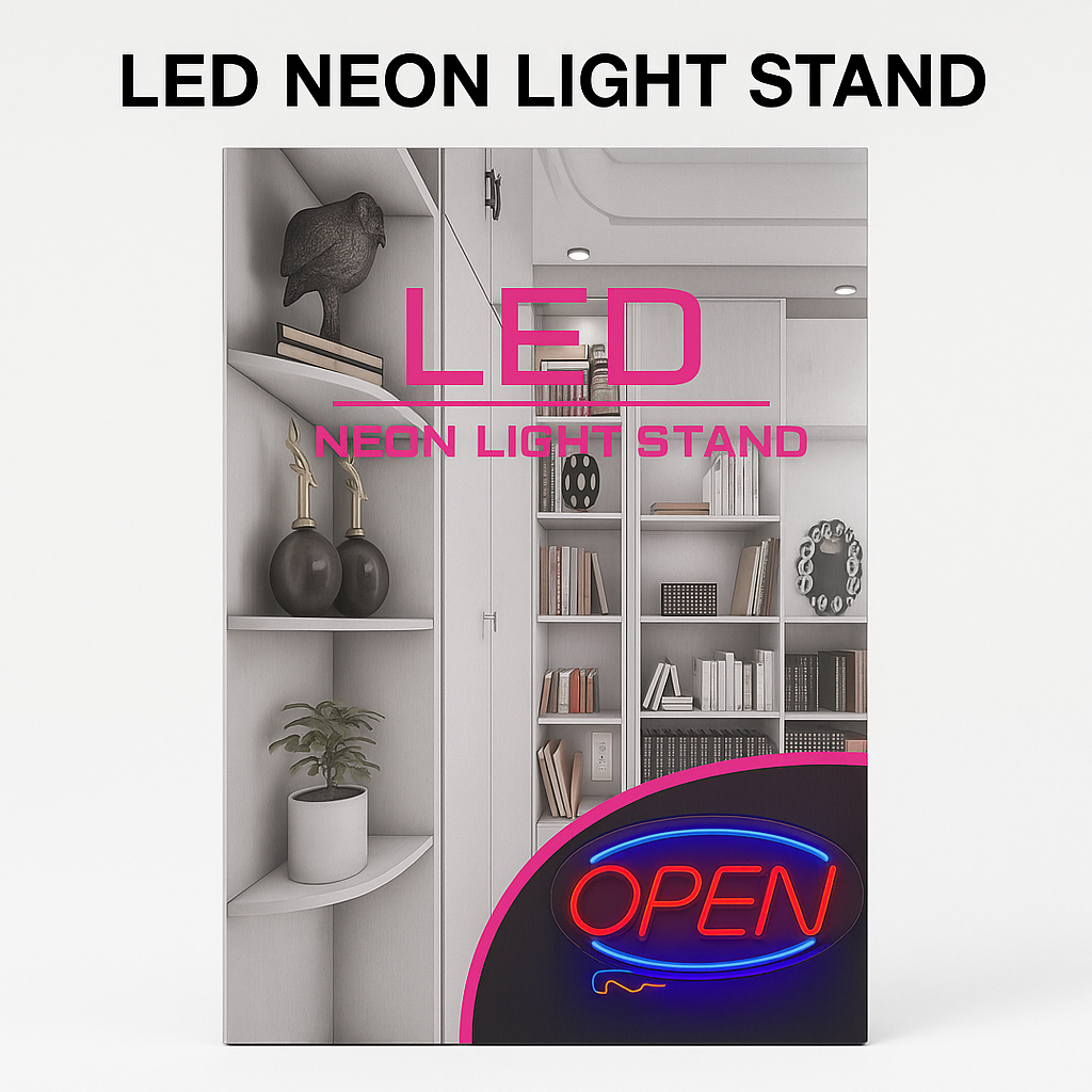 LED Open Neon Sign Light 45x22cm USB Powered-NEW