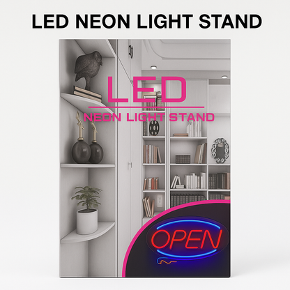 LED Open Neon Sign Light 45x22cm USB Powered-NEW
