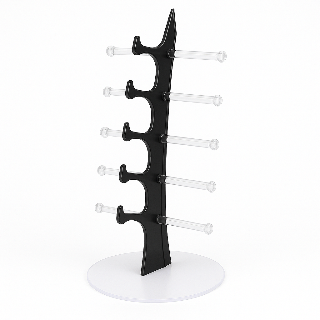 5 Pair Rack Show Sunglasses Glasses Display Stand Holder Plastic-New
