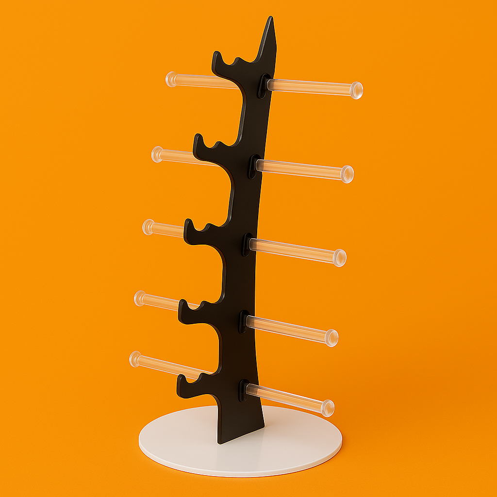 5 Pair Rack Show Sunglasses Glasses Display Stand Holder Plastic-New