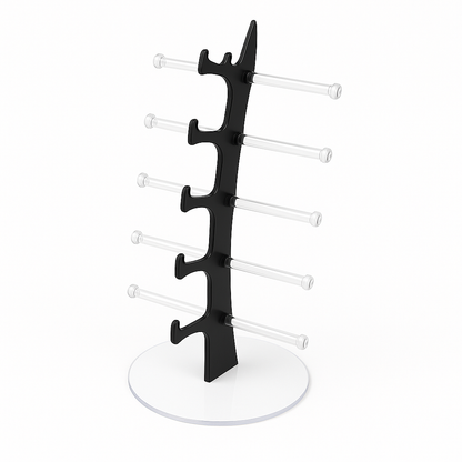 5 Pair Rack Show Sunglasses Glasses Display Stand Holder Plastic-New