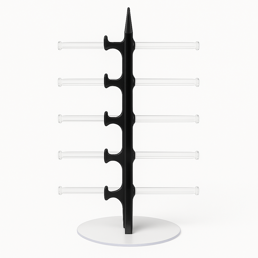 5 Pair Rack Show Sunglasses Glasses Display Stand Holder Plastic-New