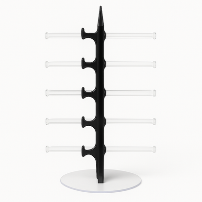 5 Pair Rack Show Sunglasses Glasses Display Stand Holder Plastic-New