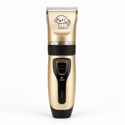 Dog Hair Trimmer – Cordless Pet Grooming Clipper with Ceramic Blade (Gold)-NEW