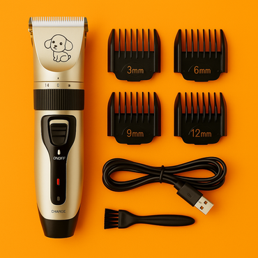 Cordless Dog Clippers – Ceramic Blade Pet Grooming Trimmer
