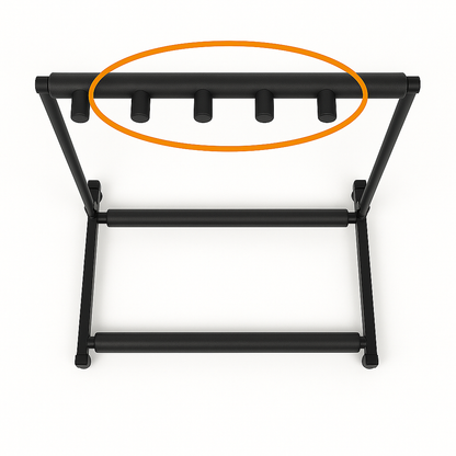 5 Guitar Stand Rack – Multiple Instrument Folding Padded Organizer-NEW