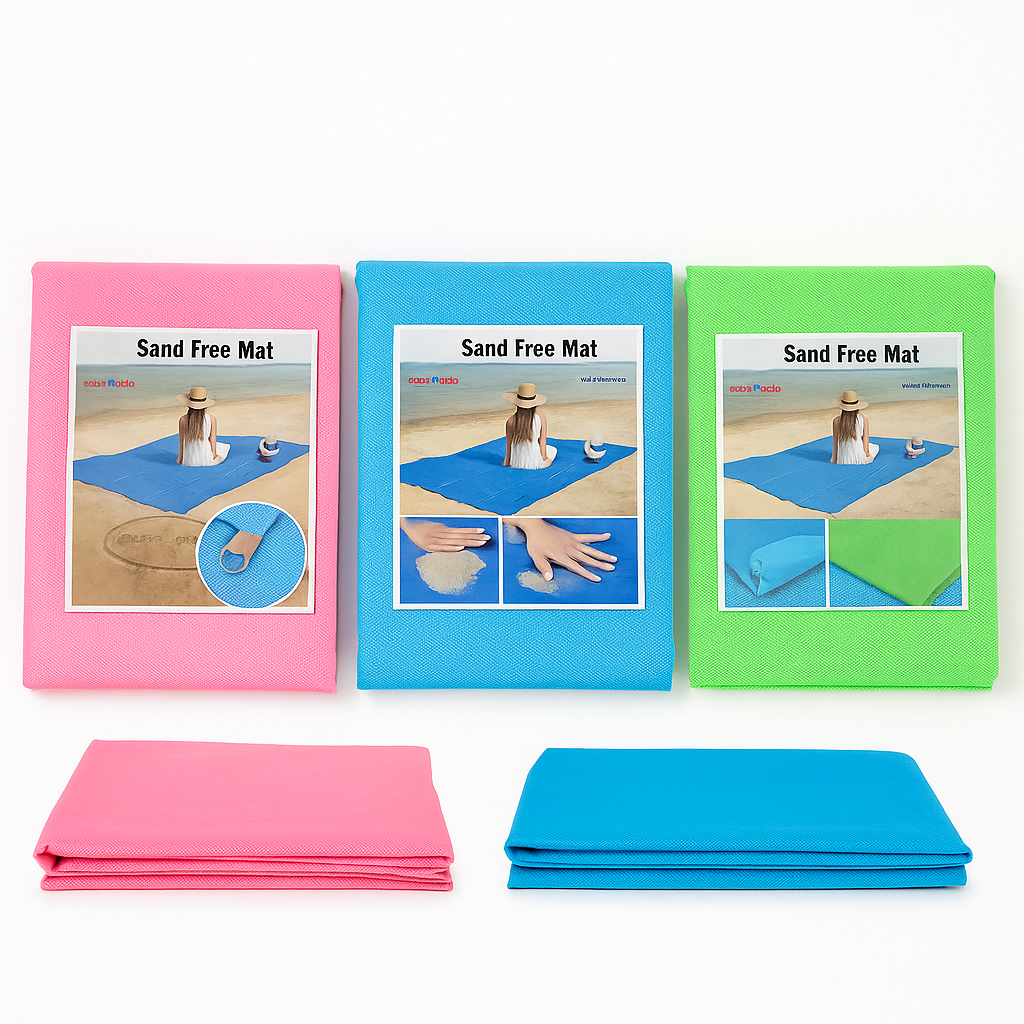 Sand Free Beach Mat – 200×200cm Sand Proof Outdoor Picnic Blanket-NEW