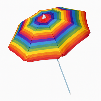 180cm Beach Umbrella Sun Shade – 150cm Wide Outdoor XL Size -NEW
