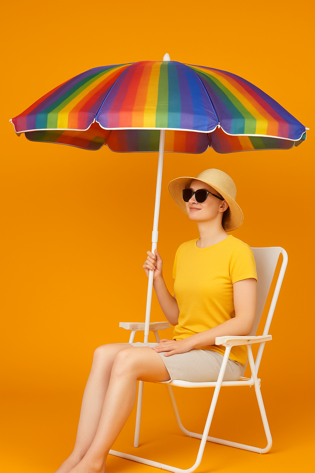 180cm Beach Umbrella Sun Shade – 150cm Wide Outdoor XL Size -NEW