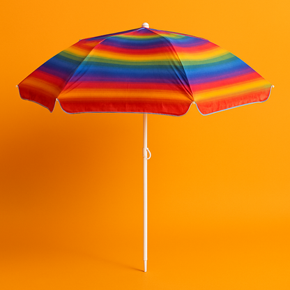 180cm Beach Umbrella Sun Shade – 150cm Wide Outdoor XL Size -NEW