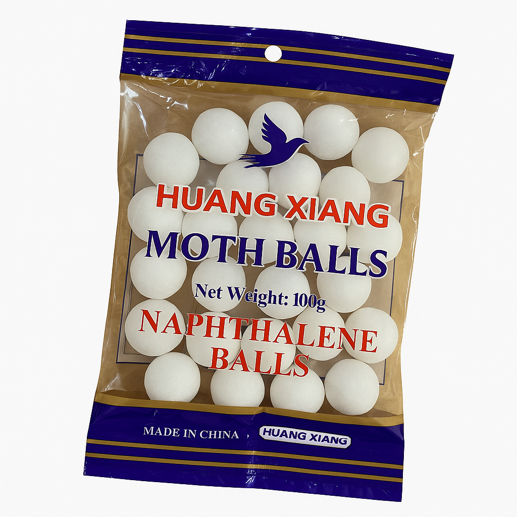 Huang Xiang Naphthalene Moth Balls 100g-New