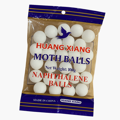 Huang Xiang Naphthalene Moth Balls 100g-New