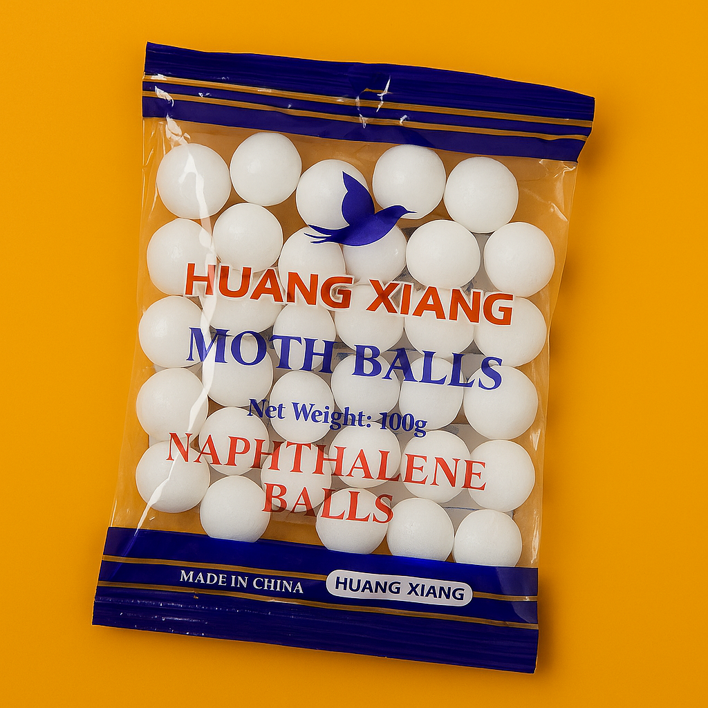 Huang Xiang Naphthalene Moth Balls 100g-New